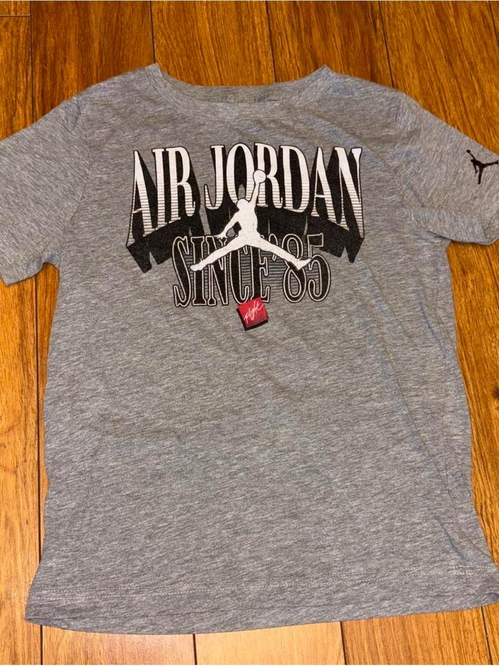 Jordan Gray Air Jordan Since 85 Graphic Tee